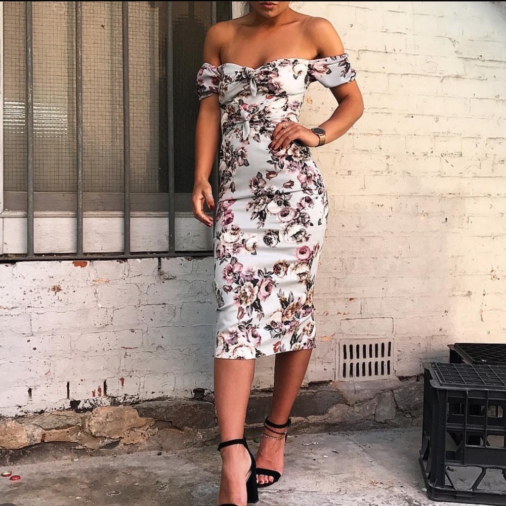 Pasduchas Havana Tie Midi Dress